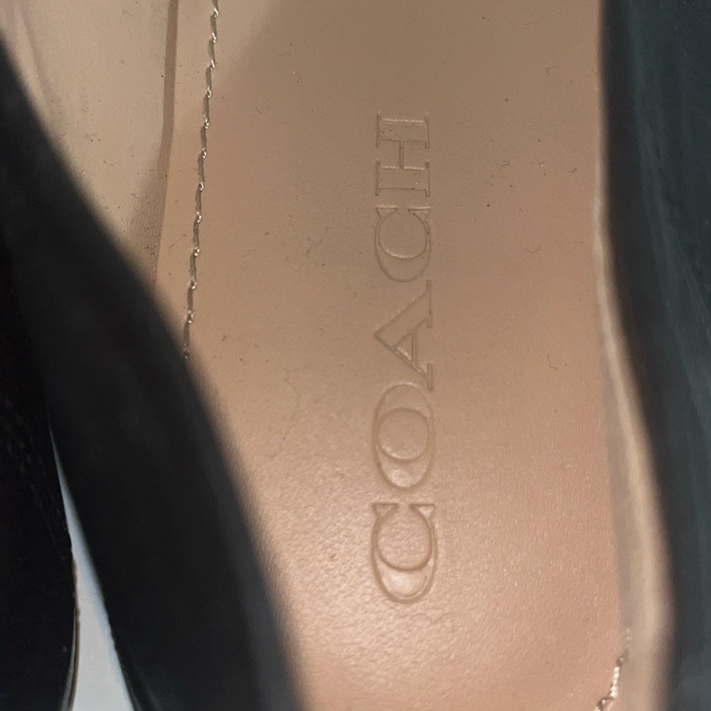 Coach helena loafer shearling Women's Black and Cream Loafers US 9 - Picture 10 of 12